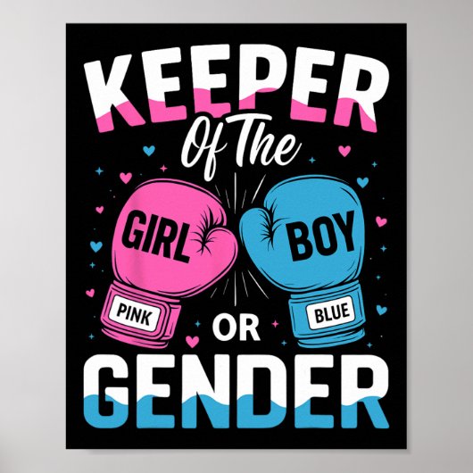Grappig Geslacht Onthullen Party Keeper van Gender Poster (Voorkant)