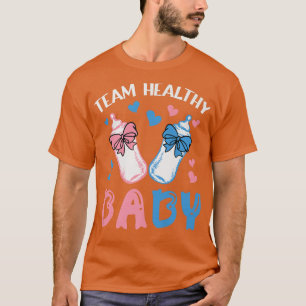 Grappig geslacht onthult team Healthy Baby party s T-shirt