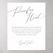 Grappig Geslachtsneutraal Pacifier Hunt Sign Poster (Voorkant)