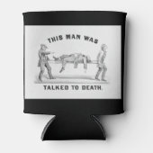 Grappig "Gesprek met de Dood" Introvert Man Blikjeskoeler (Voorkant)