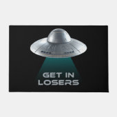 Grappig "Get in Losers" UFO Deurmat (Voorkant)
