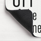 Grappig Get off van het internet Blush Pink en Bla Muismat (Hoek)