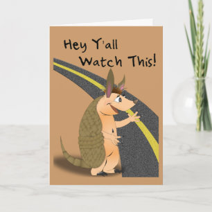 Grappig Get Well Armadillo Kaart