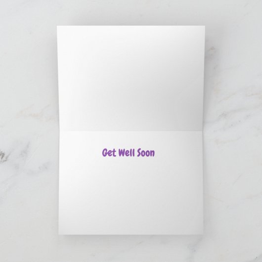 Grappig Get Well Kaart Golden Retriever pronken (Binnen)