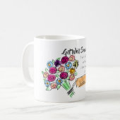 Grappig Get Well Soon grappen - gepersonaliseerd Koffiemok (Voorkant links)