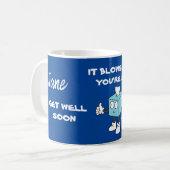 GRAPPIG GET WELL SOON TISSUE BOX KOFFIE MOK (Voorkant links)