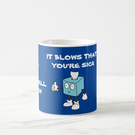 GRAPPIG GET WELL SOON TISSUE BOX KOFFIE MOK (Center)