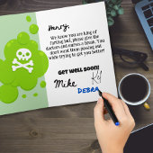 Grappig Get Well voor mannen Fart King Edition Kaart