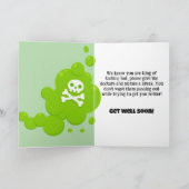 Grappig Get Well voor mannen Fart King Edition Kaart (Binnen)