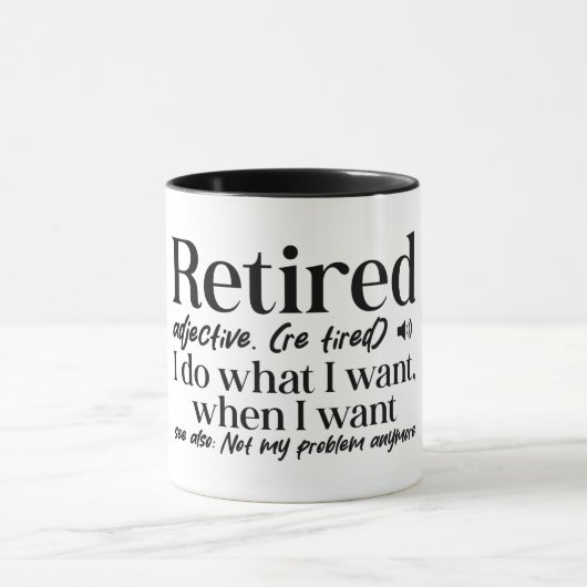 Grappig getapte definitie mok (Midden)