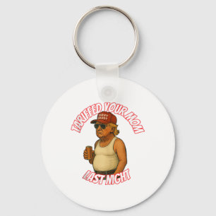 Grappig getarifeerd je moeder gisteravond Tanktop_ Sleutelhanger