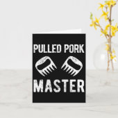 Grappig getrokken varkensvlees Master Beer klauwen Kaart (Gele Bloem)