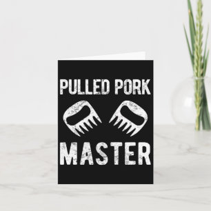 Grappig getrokken varkensvlees Master Beer klauwen Kaart