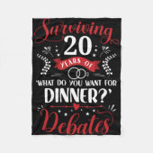 Grappig getrouwd koppels hem of haar 20ste bruilof fleece deken (Voorkant)