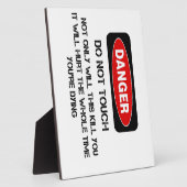 Grappig Gevarenbord Fotoplaat (Zijkant)