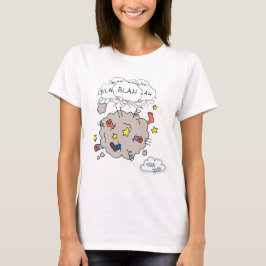 Grappig Gevecht Wolk Het Einde Strip T-shirt voor