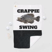 Grappig Gevist Crappie Coffee Pun Angler Buiten Golfhanddoek (Insitu)