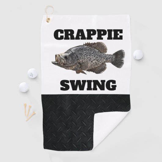 Grappig Gevist Crappie Coffee Pun Angler Buiten Golfhanddoek (Insitu)