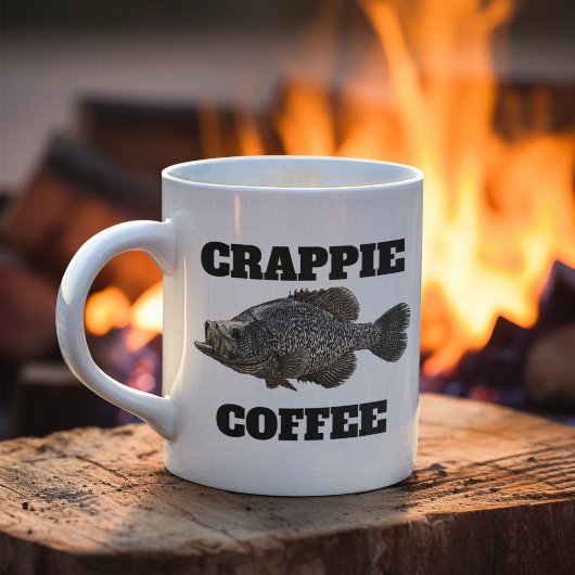 Grappig Gevist Crappie Coffee Pun Angler Buiten Koffiemok