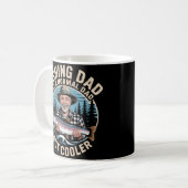 Grappig Gevist Dad Badge Outdoor Scene Koffiemok (Voorkant links)