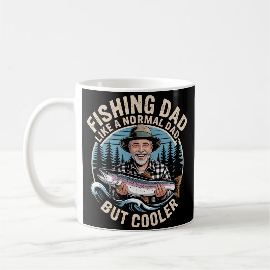 Grappig Gevist Dad Badge Outdoor Scene Koffiemok (Links)