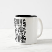 Grappig Gevist/Jacht Tweekleurige Koffiemok (Voorkant rechts)