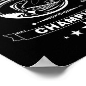 Grappig Gevist Master Iter Champion Mannen Poster (Hoek)