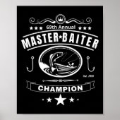 Grappig Gevist Master Iter Champion Mannen Poster (Voorkant)