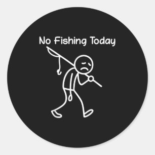 Grappig Gevist minnaar, geen Gevist vandaag droevi Ronde Sticker