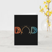 Grappig Gevist papa kunst voor papa Mannen Vaderda Kaart (Gele Bloem)