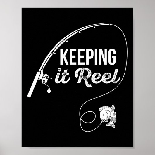 Grappig Gevist Pole houden het Reel Joke Gift 1 Poster (Voorkant)