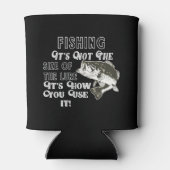 Grappig Gevist Quote met een Largemouth Bass Blikjeskoeler (Achterkant)
