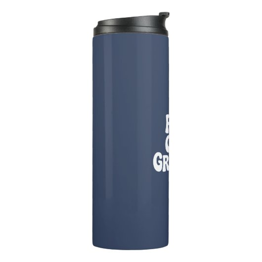 Grappig Gevist Reel Cool opa Vaders dag cadeau Thermosbeker (Gedraaid links)