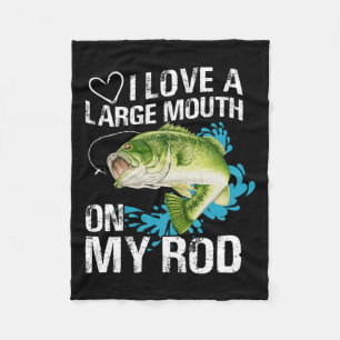 Grappig Gevist Shirt. Ik hou van een grote mond op Fleece Deken