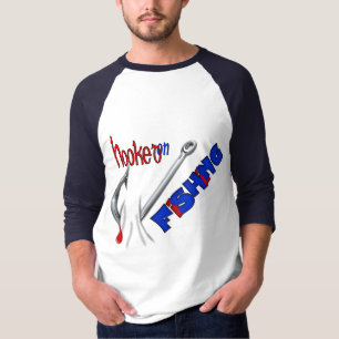 Grappig Gevist Shirt - verslaafd aan Vissen