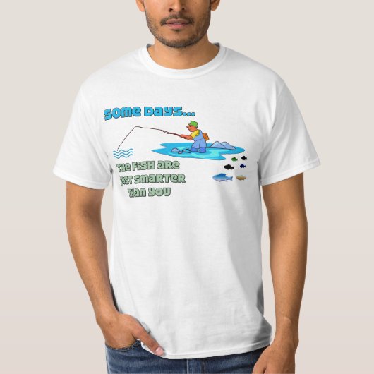 Grappig Gevist Shirt Vist Humor Vissen zijn slimme (Voorkant)