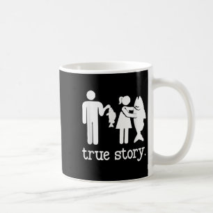 Grappig Gevist voor mannen vrouwen True Story Fish Koffiemok