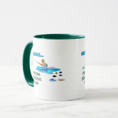 Grappig Geviste Mok Vist de Humor (Voorkant links)