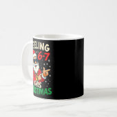 Grappig Gevoel 67 Deze Kerstmis Zes Zeven Meme Kin Koffiemok (Voorkant links)