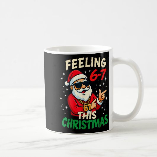 Grappig Gevoel 67 Deze Kerstmis Zes Zeven Meme Kin Koffiemok (Rechts)
