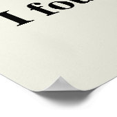 Grappig gevonden Poster (Hoek)