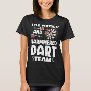 Grappig gewapend en gehamerd dart team citaat game t-shirt
