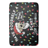Grappig, Geweldig Klein Kerstmisje Badmat (Voorkant Verticaal)