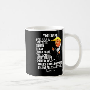 Grappig geweldig pap Donald Trump Fathers Day Gift Koffiemok