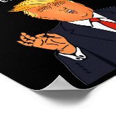 Grappig geweldig pap Donald Trump Fathers Day Gift Poster (Hoek)