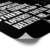 Grappig geweldig pap Donald Trump Fathers Day Gift Poster (Hoek)