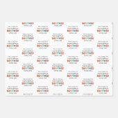 Grappig Geweldige Brother | Cadeau voor beste broe Inpakpapier Vel (Voorkant 3)