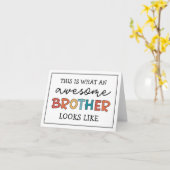 Grappig Geweldige Brother | Cadeau voor beste broe Kaart (Gele Bloem)