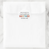 Grappig Geweldige Brother | Cadeau voor beste broe Ronde Sticker (Tas)