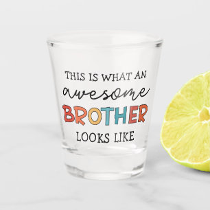 Grappig Geweldige Brother Cadeau voor beste broe Shot Glas